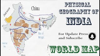 Physical Geography of India  Physiographic Map of India  Indian Geographic Map of India Highlights [upl. by Nada]