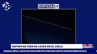 ¿Ovnis o satélites Sorprende tren de luces en el cielo [upl. by Will]