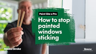 Paint like a Pro  How to stop painted windows sticking [upl. by Malin]