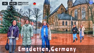 EmsdettenGermany  Tour in Emsdetten in der Innenstadt in 4k HDR [upl. by Radborne]