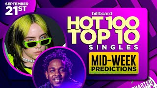 MIDWEEK PREDICTIONS  Billboard Hot 100 Top 10 Singles  September 21st 2024 [upl. by Almund]