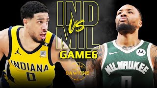 Milwaukee Bucks vs Indiana Pacers Game 6 Full Highlights  2024 ECR1  FreeDawkins [upl. by Maighdlin704]