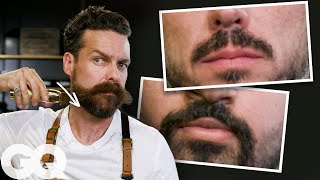 7 Ways To Shave amp Style A Mustache  GQ [upl. by Noreg]