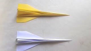 How to make a Concord Paper Airplane that is so easy  Paper Craft [upl. by Adnil338]