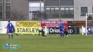 Golspie Sutherland v Invergordon 28th Jan 2017 [upl. by Arhna]