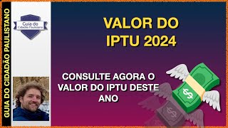 Valor do IPTU 2024 [upl. by Kelsi]