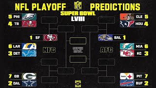 2024 NFL PLAYOFF AND SUPER BOWL PREDICTIONS [upl. by Ahsiat934]