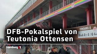 DFBPokalspiel im Millerntorstadion Teutonia Ottensen unterliegt Bayer Leverkusen mit 08 [upl. by Enreval]