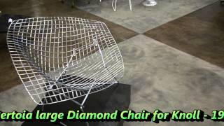 the595projectcom  Bertoia Large Diamond Chair [upl. by Brindle]