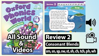 Oxford Phonics World 4  Review 2 sm sn sp sw st sh ch tch ph wh [upl. by Hserus]