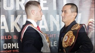 RYAN BURNETT v ZHANAT ZHAKIYANOV  OFFICIAL HEAD TO HEAD IN BELFAST AHEAD OF UNIFICATION CLASH [upl. by Lodmilla722]