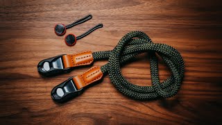 Making a QUICK RELEASE CAMERA STRAP with PEAK DESIGN anchor clips [upl. by Hakkeber732]