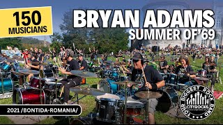 Bryan Adams  Summer of 69  150 musicians  CityRocks rock flashmob Bontida  Romania [upl. by Ahtela744]