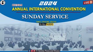 TPM Annual Convention  TPM Sunday Service  March 2024  Pas Abraham Mathew  Pas M T Thomas  CPM [upl. by Nelyaw]