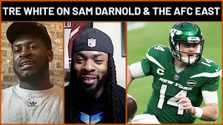 TreDavious White on the Sam Darnold Trade amp the State of the AFC East  PFF [upl. by Lusar18]