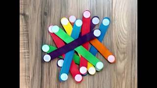 How to Make Craft Sticks  Easy Popsicle Stick Craft [upl. by Ailadgim409]