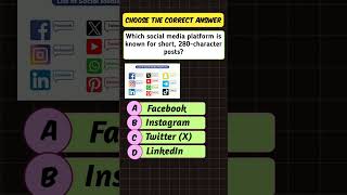 Which Social Media Platform Has 280Character Posts quiz shorts socialmedia [upl. by Archle]