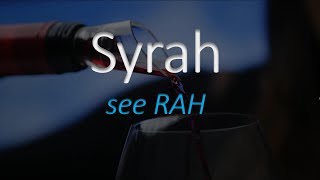 How to Pronounce Syrah French Wine Pronunciation [upl. by Noyrb889]