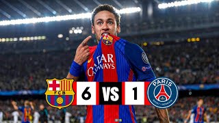 Barcelona vs PSG 61  Extended goals and highlights [upl. by Elyse239]