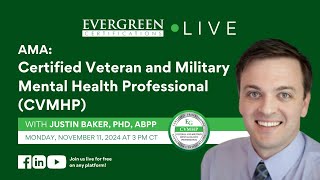 AMA Certified Veteran and Military Mental Health Professional CVMHP [upl. by Serolod]