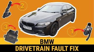 BMW drivetrain fault fix bmw F10 f11 N57 drivetrain malfunction low power misfire check engine light [upl. by Heinrik]