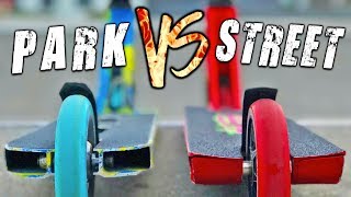 PARK vs STREET BEST CUSTOM PRO SCOOTERS [upl. by Itsym]