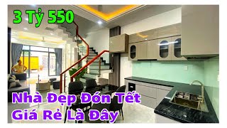 NHÀ ĐẸP ĐÓN TẾT  NHÀ 3 TẦNG SÂN XE HƠI TẶNG FULL NỘI THẤT TRONG NHÀ [upl. by Tab]