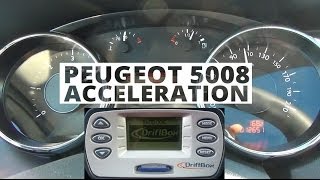 Peugeot 5008 20 HDi 150 PS  acceleration 0100 kmh [upl. by Clayberg]