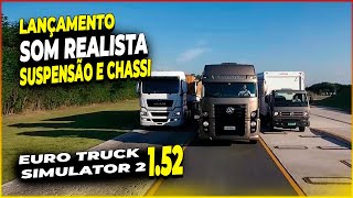 LANÇAMENTO MOD DE SOM REALISTA Das MOLAS dos CAMINHÕES E REBOQUES ETS2 152 [upl. by Tammany]