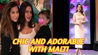 Priyanka Chopra Shines in White Bodycon Dress During Stylish London Night Out with Daughter Malti [upl. by Estrin]