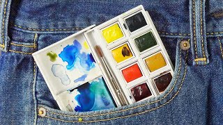 My favorite watercolor kit for urban sketching [upl. by Bondy]