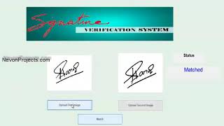 Signature Verification System [upl. by Adnuhsar]