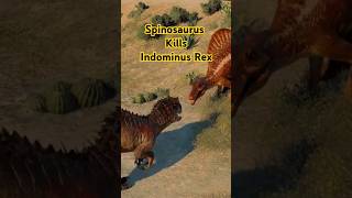 Spinosaurus kills Indominus Rex  Jurassic World Evolution 2 [upl. by Okikuy]