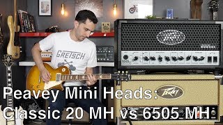 Peavey Mini Heads Series Classic 20 MH vs 6505 MH  Amp demo [upl. by Einatsed]