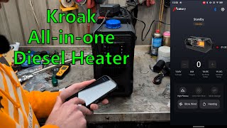 KROAK 12V Portable Diesel Air Heater  AllinOne Parking Heater [upl. by Shepard]