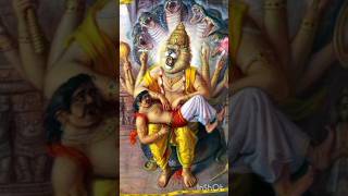 Narsingh Bhagwan ka vikaral roop 🙏 Vishnu avatarshortvideo merabharat [upl. by Ashti372]