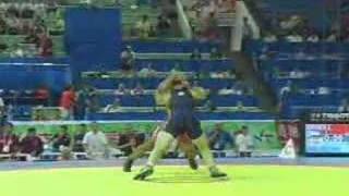 georgian wrestlers mindorashvili vs sokhiev 2006 world champ [upl. by Noir]