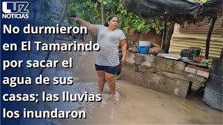 No durmieron en El Tamarindo por sacar el agua de sus casas las lluvias los inundaron [upl. by Aramoiz]