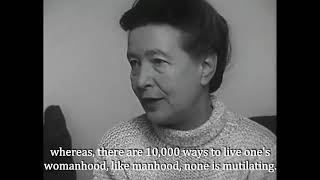 Simone de Beauvoir on Feminism 1967 [upl. by Hterag]