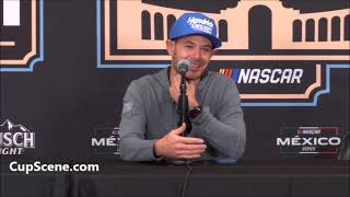 NASCAR Clash at the Coliseum Feb 2024 Kyle Larson post race [upl. by Nerej901]