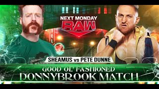 Sheamus vs Pete Dunne  DonnyBrook Match WWE Raw 1042024 Full Match [upl. by Yornek]