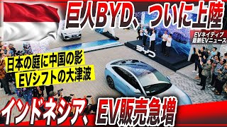 【EV販売急増】BYD本格参入で日本メーカー戦々恐々／EVシェア率で日本の45倍に急成長〜2024年7月最新、新興国インドネシアEV普及動向詳説 [upl. by Ramunni]