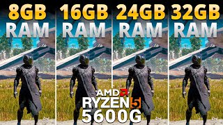 How Much RAM Do You Need for AMD Ryzen 5 5600G with Vega 7 Graphics  8GB vs 16GB vs 24GB vs 32GB [upl. by Norbel588]