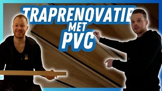 Traprenovatie  Trap Bekleden Met PVC [upl. by Zertnom]