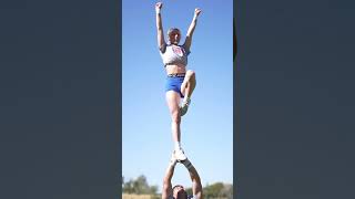 Park stunts cheertumbling cheerleading stunting weberstate park fliping [upl. by Hajin]