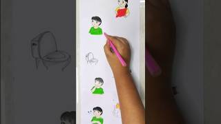 Bengali moms and ghost👻in paper folding art🩷cartooncomedyshortsartforyoubtsfunnydrawinglike [upl. by Benedick834]