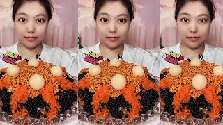 ASMR TOBIKO EGGS  FLYING FISH ROE  EXTREME EATING SOUNDS [upl. by Mahoney]