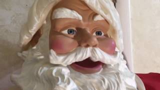 Gemmy Life Size Animated Outdoor Waving Santa [upl. by Mide357]