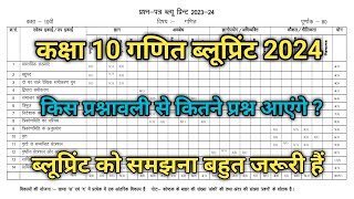 Rbse Class 10 Maths Blueprint 2024  Rbse Class 10 Maths Model Paper 2024 [upl. by Aninahs]