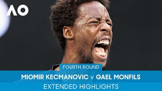 Miomir Kecmanovic v Gael Monfils Extended Highlights 4R  Australian Open 2022 [upl. by Aikkan]